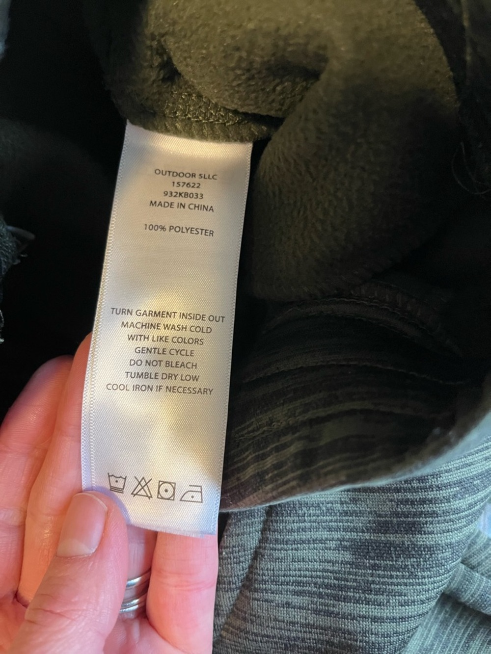 Eddie Bauer Kids Olive Green Marled Jogger Pants - Picture 4 of 4